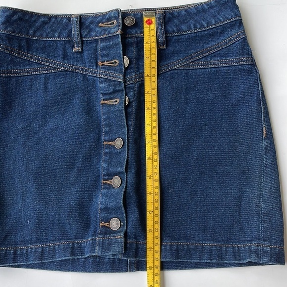 PacSun Women Jeans Mini Skirt Blue,Size 25 - Picture 5 of 8